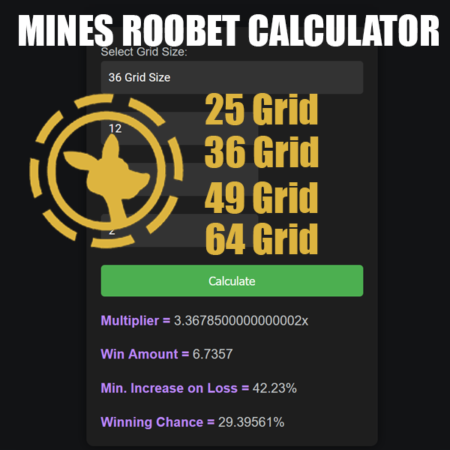 Mines Calculator Roobet – New Grid Size