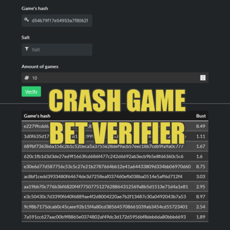 Crash BC.Game Bet Verifier