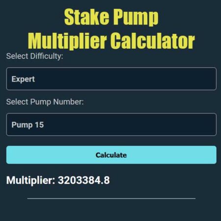 Stake Pump Multiplier Calculator